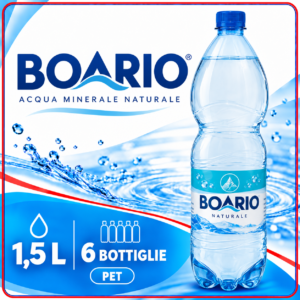 BOARIO plastica naturale 1,5l x 6