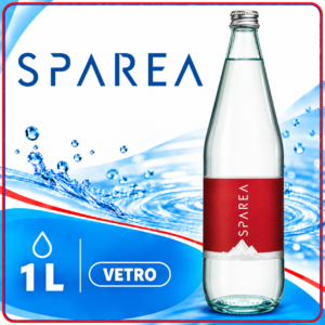 ACQUA SPAREA LITRO VETRO 1lt x 12pz FRIZZANTE