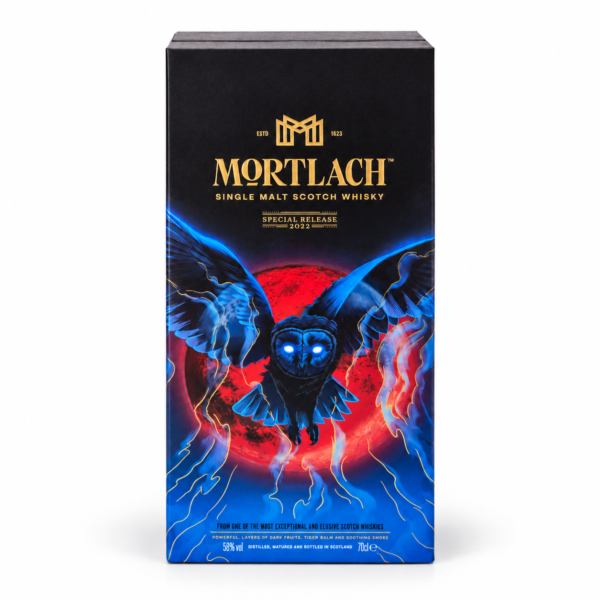Scatola Mortlach Special Release 2022 con gufo