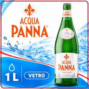 PANNA bottiglia in vetro da litro x 12